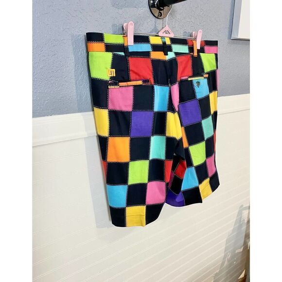 Loudmouth Hollywood Squares Golf Shorts - Picture 9 of 12